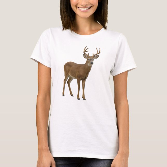 T-SHIRT MAJESTIC WHITE-TAILED DEER. SAMER BRASIL (Devant)
