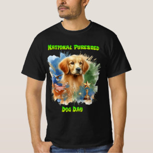 T-shirt Majestueux Golden Retriever avec trophée et étoile