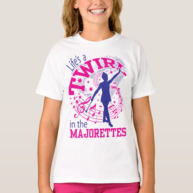 T-shirt Majorettes, La vie est un tourbillon, Majorette (Devant)