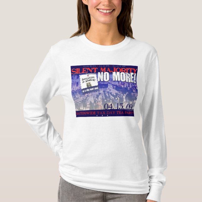 T-shirt Majorité silencieuse PAS PLUS ! (Devant)