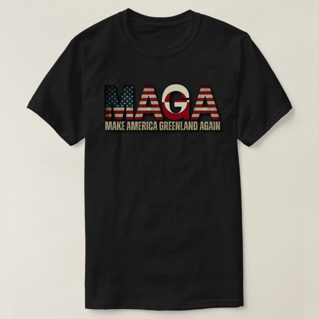 T-shirt Make America Greenland Again  (Design devant)