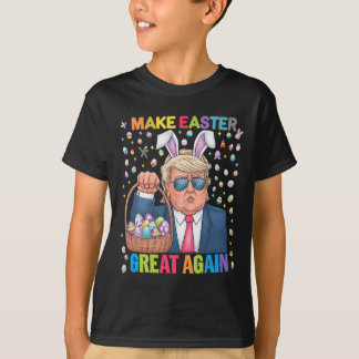T-shirt Make Easter Great Again Funny Trump Bunny Spring H