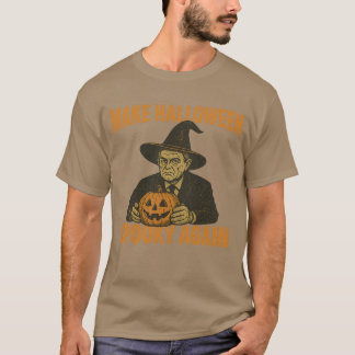 T-shirt Make Halloween Spooky Again Vintage Trump Hallowee