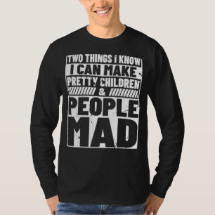 T-shirt Make nice children Sarcasm cite maman blague husba
