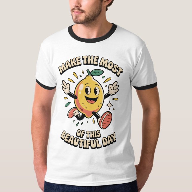T-shirt Make the Most – Lemon Power Men's (Devant)