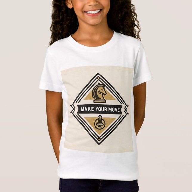 T-Shirt Make Your Move – Chess Piece Design (Devant)
