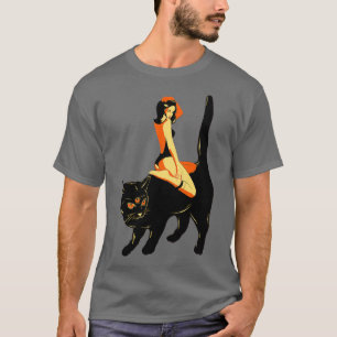 T-shirt Mal Oeil Chat Et Fille