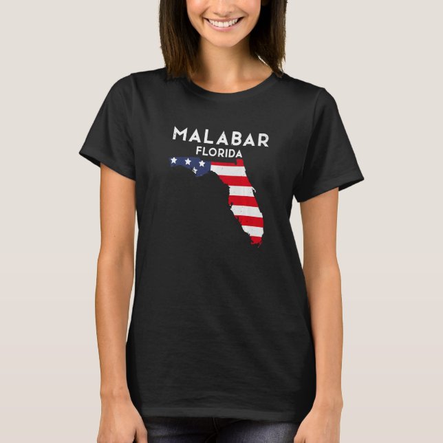 T-shirt Malabar Floride USA State America Travel Floridian (Devant)