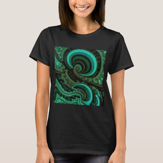 T-shirt Malachite fractale1 (Devant)