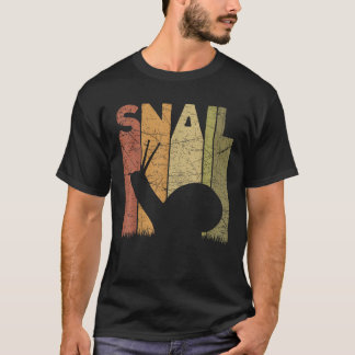 T-shirt Malacologie Vintage de l'escargot Lover Retro Mala