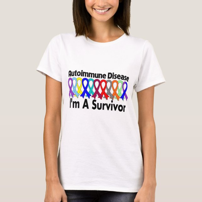 T-shirt Maladie auto-immune je suis un survivant (Devant)
