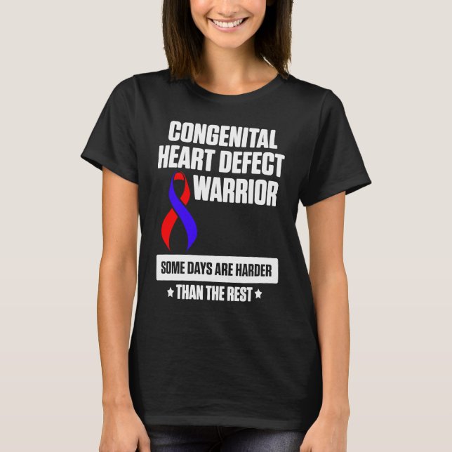 T-shirt Maladie cardiaque congénitale Survivant Harder CH (Devant)