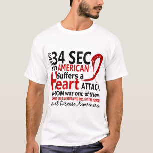 T-shirt Maladie cardiaque de maman de toutes les 34