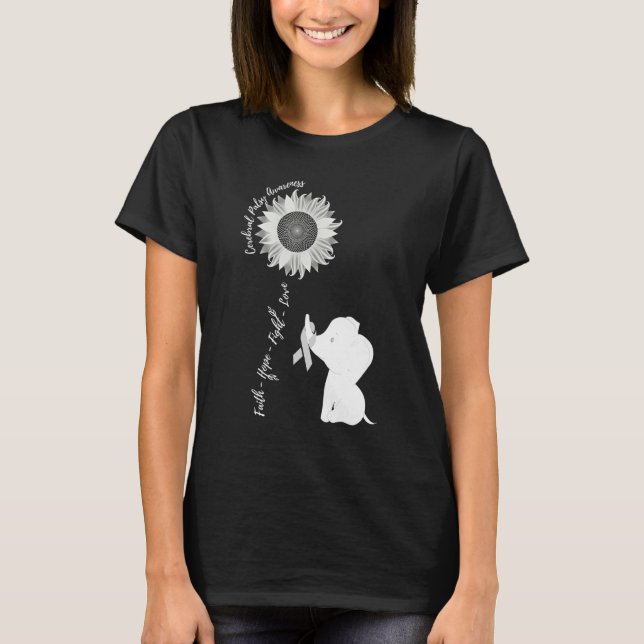 T-shirt Maladie cérébrale de la paralysie cérébrale connex (Devant)