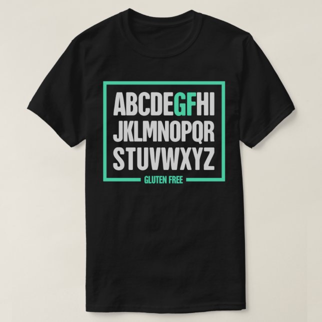 T-shirt Maladie coeliaque sans gluten amusant (Design devant)