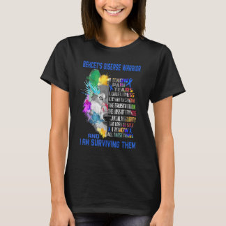 T-shirt Maladie de Behcet Je sais tout et je suis Surviv