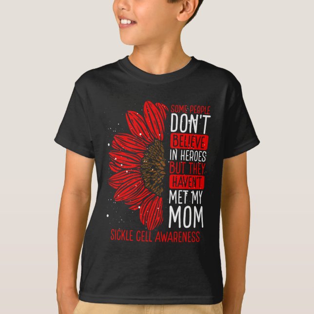 T-shirt Maladie de la faucille Sensibilisation Ruban Maman (Devant)