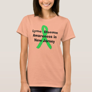 T-shirt Maladie de Lyme dans le New Jersey Chemise féminin