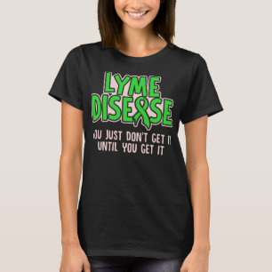 T-shirt Maladie de Lyme Survivant Infection Guerrier Sensi