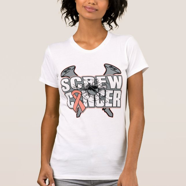 T-shirt Maladie du cancer utérin (Devant)
