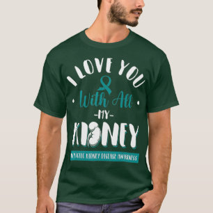 T-shirt Maladie du rein polykystique Soutien à la sensibil