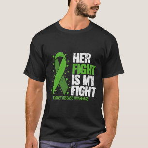 T-shirt Maladie du rein Sa lutte Mon combat Maladie du rei