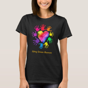 T-shirt Maladie du rein Sensibilisation Mains Maladie du r