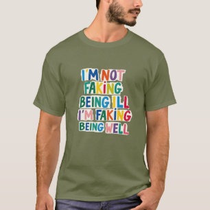 T-shirt Maladies chroniques, Tête de diabilité invisible, 