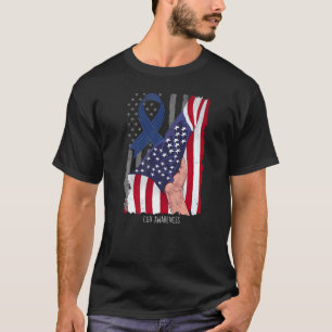 T-shirt Maladies congénitales et génétiques Drapeau améric