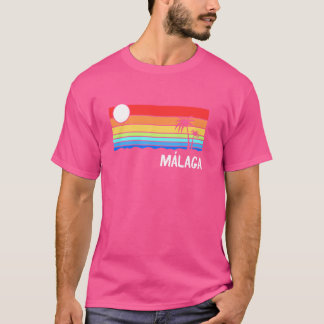 T-shirt Málaga Sunrise Design Espagne Andalousie Vacances 