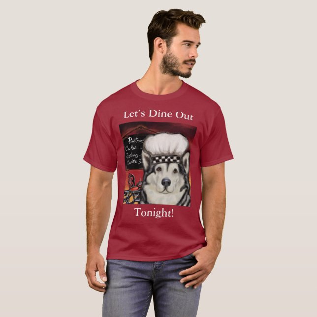 T-shirt Malamute d'Alaska (Devant entier)