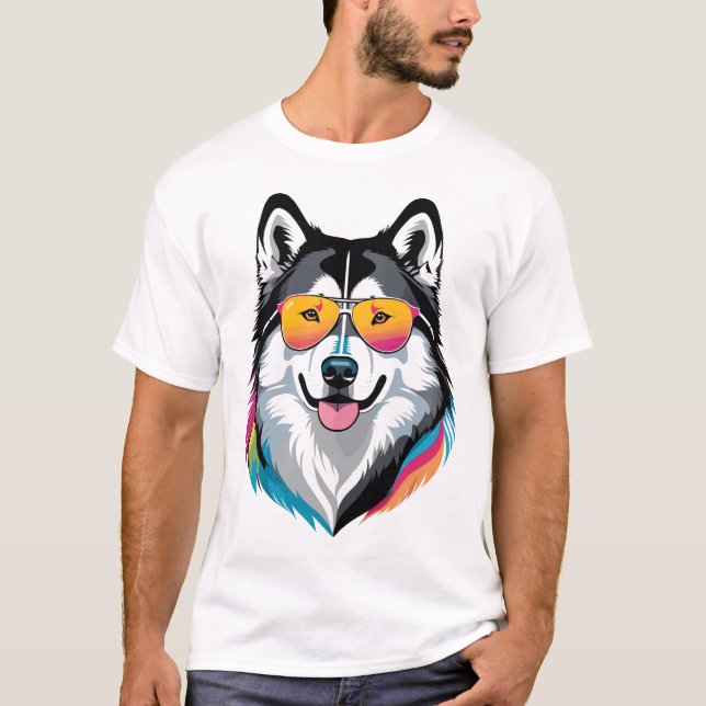 T-shirt Malamute d'Alaska (Devant)