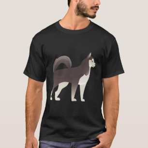 T-shirt Malamute d'Alaska ou Husky de Sibérie mignonne Ped
