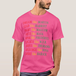 T-shirt Malcolm Martin Harriet Maya Rosa Barack