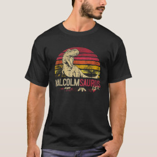 T-shirt Malcolm Saurus Funny Dinosaure personnalisé T Rex