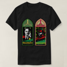 Malcolm X Marcus Garvey vitrail panafricain