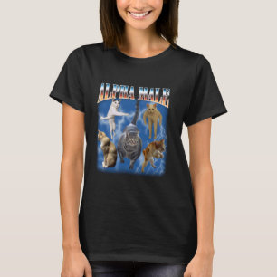 T-shirt Mâle Alpha Blague Drôle Mème Humour Adulte Mème de
