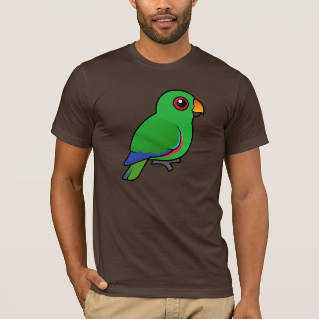 T-shirt Mâle de perroquet d'Eclectus (Devant)