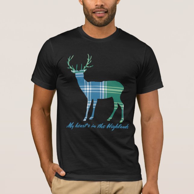 T-shirt Mâle de tartan de MacDonald de clan de citation de (Devant)