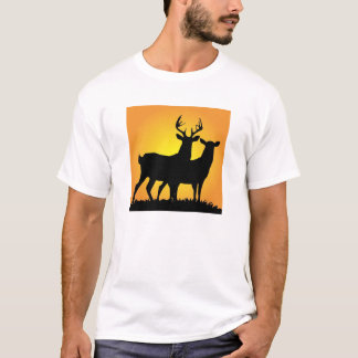 T-shirt Mâle et daine