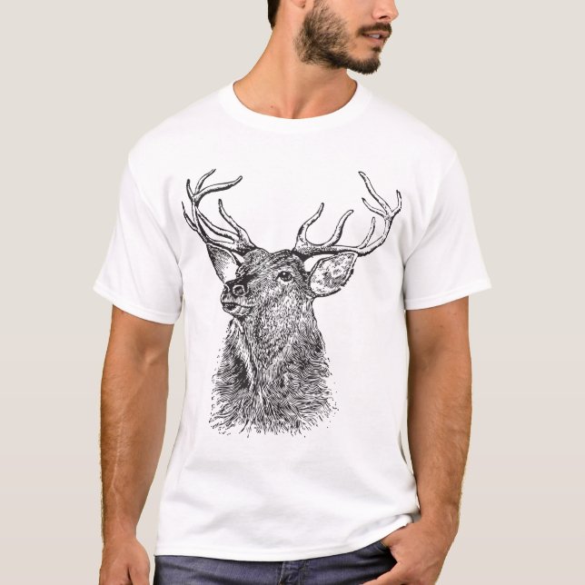 T-shirt Mâle majestueux (Devant)