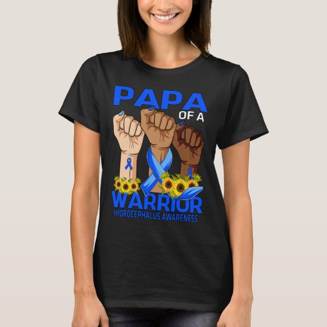 T-shirt Mâle Papa D'Un Soleil De Sensibilisation À L'Hydro (Devant)