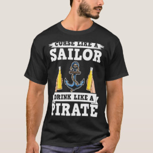 T-shirt Malédiction Comme Un Verre De Voile Comme Un Verre
