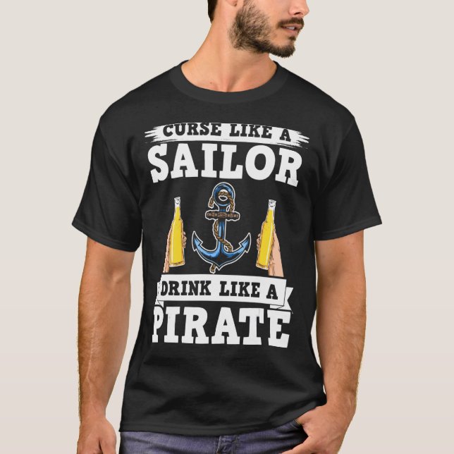 T-shirt Malédiction Comme Un Verre De Voile Comme Un Verre (Devant)
