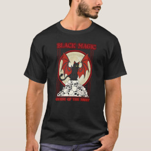 T-shirt Malédiction Magique Noire De La Nuit
