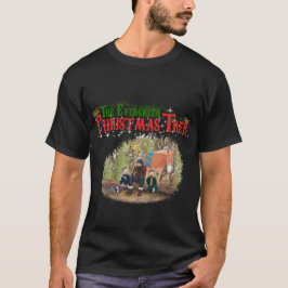 T-shirt Males Evergreen Christmas Tree shirt 