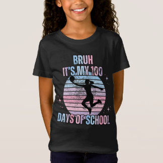 T-Shirt malgré mes 100 jours d'école amoureux de basket-ba