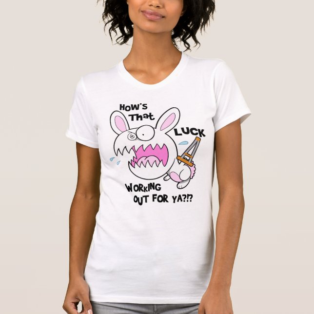 T-shirt malheureux de lapin (Devant)