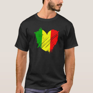 T-shirt Mali Drapeau J'aime Mali C'est dans mon ADN pour l