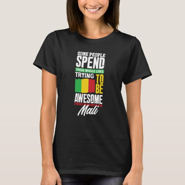 T-shirt Mali Mali Mali Mali Mali Drapeau (Devant)